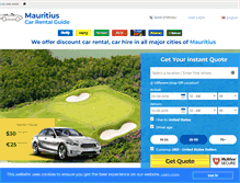 Tablet Screenshot of mauritius-carrental.com